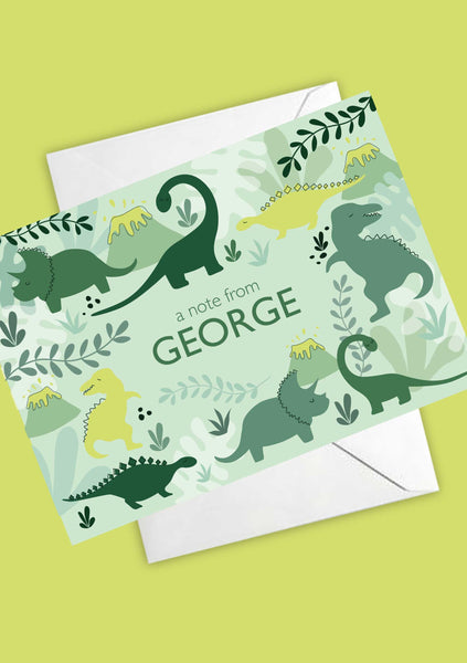 A6 Dinosaur Discovery Personalised Postcard Pack