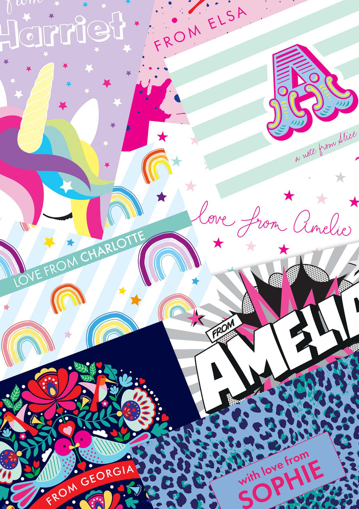 A6 Assorted Personalised Postcard Pack - ELLA